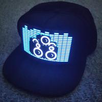 Casquette de baseball à led, 1 pièce, de haute qualité, son contrôlé par usb, éclairage de fête, nouvel arrivage