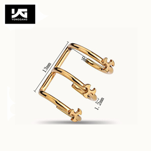 Moda Ear Cuff argento nero oro Ear <span class=keywords><strong>Helix</strong></span> cartilagine orecchini a Clip <span class=keywords><strong>orecchino</strong></span> Non Piercing per donne ragazze - Product Image 6