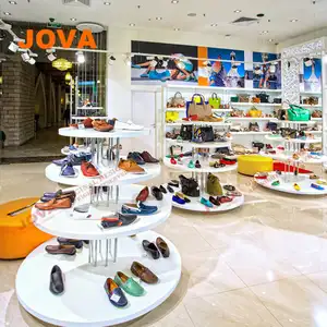 Boutique Saco/Sapatos Exposição Da Loja Vitrine Mesa de Design de Interiores