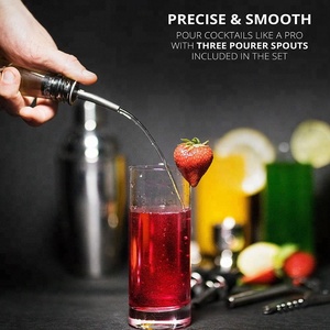<strong>Cocktail</strong> <strong>Mixing</strong> Bar <strong>Set</strong> Includes Premium Barware Tools <strong>Cocktail</strong> Shaker Wine Accessories and Ice Bucket - Product Image 3