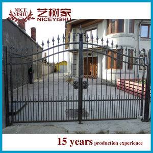 de jardin/bonne qualité et bas <span class=keywords><strong>prix</strong></span> <span class=keywords><strong>grille</strong></span> <span class=keywords><strong>en</strong></span> <span class=keywords><strong>fer</strong></span> <span class=keywords><strong>forgé</strong></span> conception/coulissant principal de <span class=keywords><strong>fer</strong></span> porte conception - Product Image 2