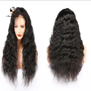 Оптовая Прямая поставка 100 человеческих волос полные парики шнурка для черных женщин