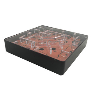 Jeu d'échecs en plastique à deux couches, carte d'équilibre avec jeu <span class=keywords><strong>labyrinthe</strong></span>, 10x10cm, 4 pièces - Product Image 3