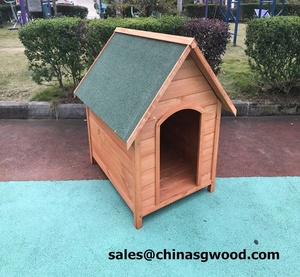 Dijual Rumah Anjing Kayu Luar Ruangan Atap Hijau Taman - Product Image 6