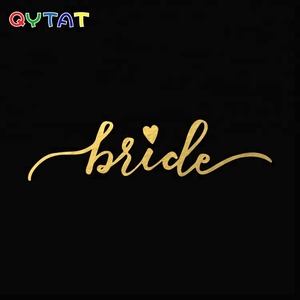 Tatuaggi di addio al nubilato Temp Flash personalizzati confezionati singolarmente tatuaggio temporaneo della sposa della squadra d'oro - Product Image 5