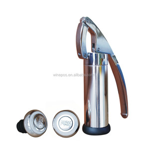 <b>Wine</b> Vacuum Pump With <b>Stopper</b> Metal Portable Bottle Sealer Modern Design - Product Image 2