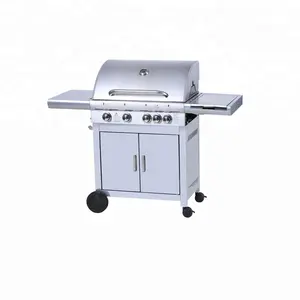 4 + 1 edelstahl doppelschicht hood gas grill