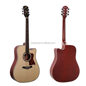 6 Saiten 41 zoll Akustische Cutaway Gitarre mit Fichte Sperrholz Matt