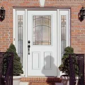 Prefinished Exterior Fiberglass Entry Doors With Sidelights