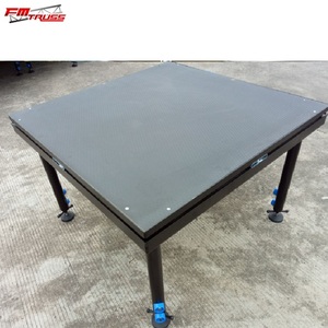 กรอบอลูมิเนียมที่ทันสมัยแบบพกพาวงกลมในร่มเวทีไม้รอบขั้นตอนที่มีขั้นตอนไม้อัดกันน้ำ - Product Image 6