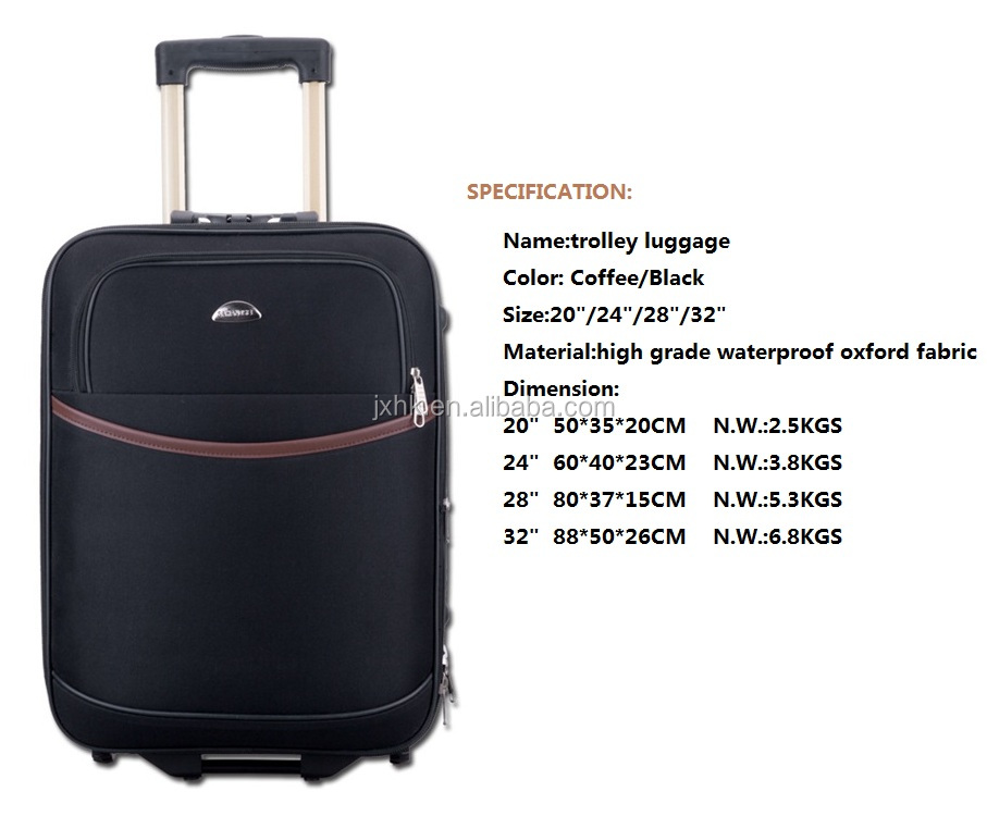 Tas koper oxford, set koper EVA murah, tas perjalanan, kain lembut,  kapasitas besar, koper oxford, tahan air, roda