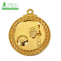 Fournisseur chinois, conception personnalisée de médailles de compétition de basketball en bronze antique, technique de moulage en bronze, émail