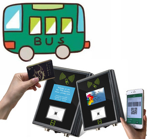 Nhà Máy Xe Buýt Thẻ Tín Dụng Validator/Thiết Bị Đầu Cuối Thanh Toán Với Vé Vé, Nhà Máy Cashless Hệ Thống Thu Tiền Vé - Product Image 4