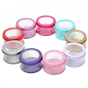 Kẹo Sô Cô La Kim Loại Đa Năng Hộp Thiếc Hình Tròn Với Nắp Đậy Rõ Ràng - Product Image 6