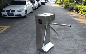 Steel Stainless <strong>RFID</strong> Vertical Tripod Turnstile <strong>Gate</strong> with <strong>Sensor</strong> Switch for Security - Product Image 4