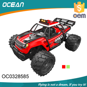 High speed PVC toy tank 1:16 light remote control car with petrol engine 4x4 - Product Image 1