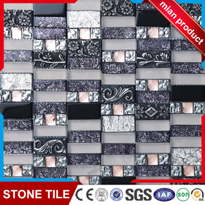 Gạch Khảm Kiểu La Mã Bằng Nhựa Lá Vàng Và Thủy Tinh Điện - Product Image 4