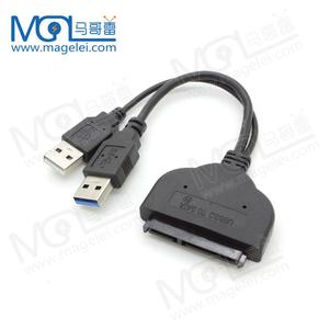 Alta calidad Dual USB <span class=keywords><strong>3</strong></span>,0 <span class=keywords><strong>a</strong></span> <span class=keywords><strong>2</strong></span>,<span class=keywords><strong>5</strong></span> "SATA Cable de <span class=keywords><strong>adaptador</strong></span> de <span class=keywords><strong>disco</strong></span> <span class=keywords><strong>duro</strong></span> - Product Image 2