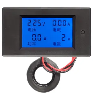 Digital Single Phase 80-260V 100A AC Voltage Current Electric Power Energy Monitoring meter