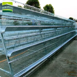 Great farm poultry farming equipment Welded wire mesh panel commercial bird cages,cheap h type layer chicken coop for sale