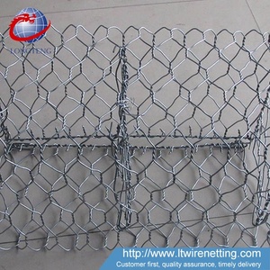 Sel kontrolü için galvanizli çelik Gabion Mesh iç galvanizli tel PVC kaplı altıgen delik dokuma Gabion kutusu kullanılan çit kafes - Product Image 4