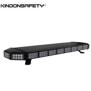 Barre lumineuse stroboscopique <span class=keywords><strong>LED</strong></span> à Double rangée, dernier cri, en acier inoxydable, barre lumineuse d'avertissement, 1W, pilote 8, DC12V, argent, 48, 55, 63 pouces - Product Image 4