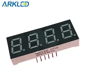 Dalam ruangan kualitas baik 0.4 "empat digit 7 Segmen jam tampilan LED