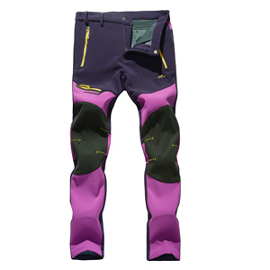 Las mujeres de invierno senderismo Camping pantalones impermeable a prueba de viento deporte al aire libre de lana térmica de pantalón - Product Image 4