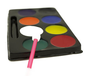 Comercio al por mayor 6/8 colores de la cara pintura corporal conjunto paleta de glow in the dark party pintura de la cara - Product Image 3