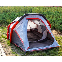 Tente gonflable portative de PVC tente extérieure imperméable de 2 personnes avec des poteaux de tuyau de TPU