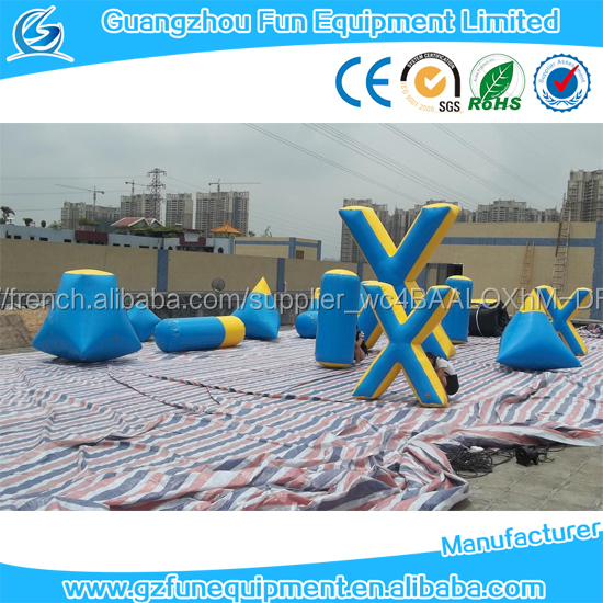 2017 PVC China paintball bunkers bunker inflatable airsoft paintball bunker