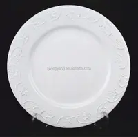 White Unglazed Ceramic Plate, Royal Daily Use