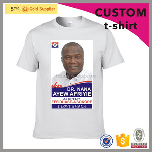 <span class=keywords><strong>2016</strong></span> Nuevo producto personalizado barato algodón blanco campaña electoral camiseta - Product Image 2