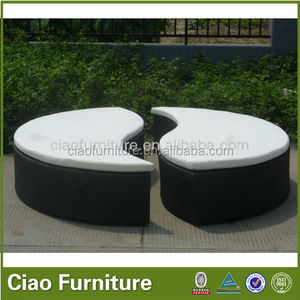 Audu rattan queen barato outdoor patio diván - Product Image 1