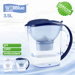 Hot Selling BPA Free 3.5L Alkaline Water Pitcher Portable Activated Carbon <strong>Kettle</strong> 1 <strong>Filter</strong> Shell Manual Power Source for - Product Image 6