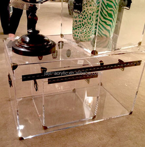 Personalizzata di lusso lucite soggiorno acrilico trasparente tronco tavolo - Product Image 2