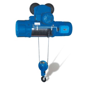 1 1.5 2 3 5 tonnes <span class=keywords><strong>10ton</strong></span> électrique de construction de câble métallique palan à monorail grue prix - Product Image 1