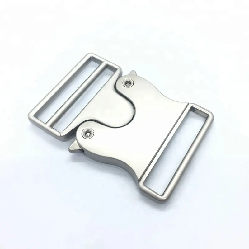 wholesale 65mm top grade metal spring action belt side release buckle