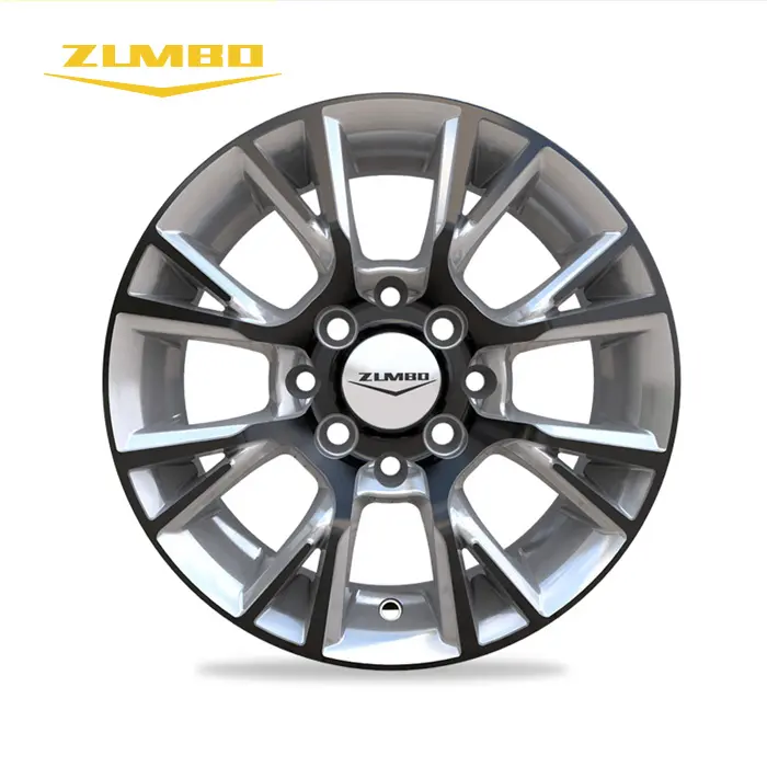 Zumbo-F6831 Schwarz + weiß (eloxiert) Aluminium Sport 13 "Leichtmetall rad Felge Roller Car Felgen für alle Autos