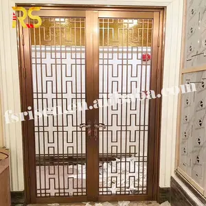פושאן באיכות גבוהה מול כניסת זכוכית דלת עיצוב דלת כניסה למלון
