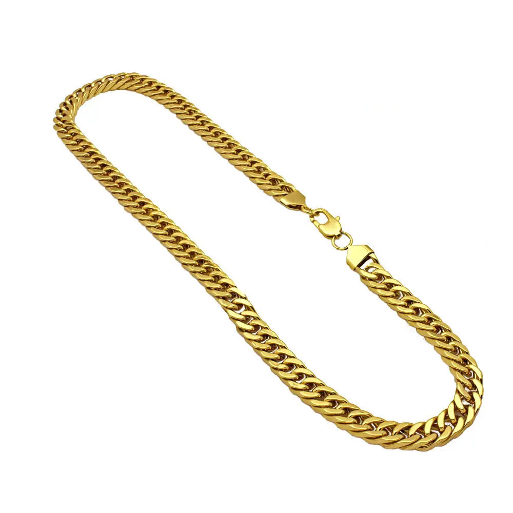 Bulk Groothandel Hiphop Stijl Superstar Accessoires 24K Dubai Nieuwe Gouden Ketting Ontwerp Mannen Ketting