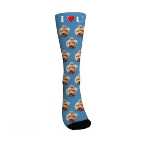 Pas de MOQ, chaussettes personnalisées avec <span class=keywords><strong>photo</strong></span>, chaussettes pour bébé, animal de compagnie, chien, enfants, chaussettes avec <span class=keywords><strong>photo</strong></span> - Product Image 3