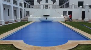 Cubierta retráctil para <span class=keywords><strong>piscina</strong></span>, rodamiento de 100kg de seguridad, impermeable, automática, fábrica de China - Product Image 2