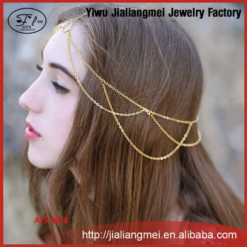 Aliexpress Explosie Modellen Retro Kwastje Eenvoudige Haar Sieraden Head Chain Sieraden