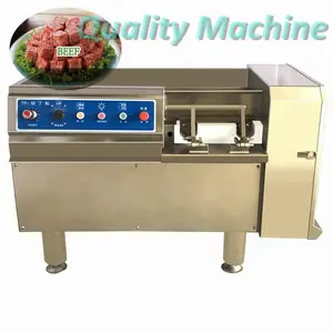 Máquina de corte de carne profesional, máquina de corte de cubos de carne congelada