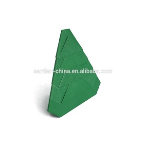 Serviettes jetables imprimées en forme d'arbre de Noël, <span class=keywords><strong>pré</strong></span>-pliées, de haute qualité, en papier Santian 3 plis, vente chaude - Product Image 2