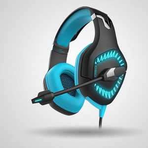 Nuevo <span class=keywords><strong>ONIKUMA</strong></span> K1 <span class=keywords><strong>Pro</strong></span> - Auriculares estéreo para videojuegos con cancelación de ruido, micrófono, luz LED para PS4, Rojo - Product Image 1