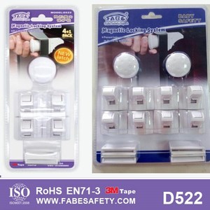 Fabe D522 chaude-vente en plastique caché magnétique enfant bébé verrouillage de sécurité - Product Image 1