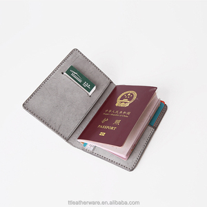 Custom Cow Leather Card Case Passport Holder - Product Image 1