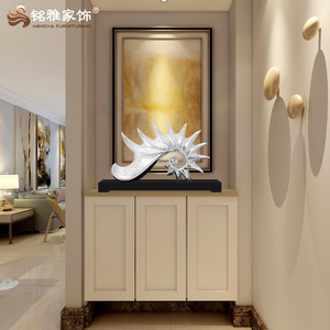 Groothandel Decoratieve Items Oceaan Thema Resin Conch Beeldjes Voor Home Decor